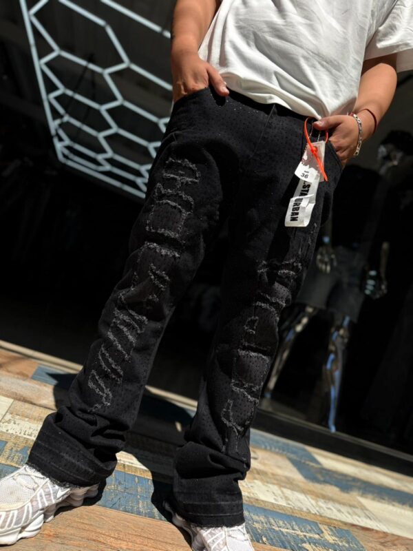 JEANS M-STAR FLARE BLACK BRILLO M3341