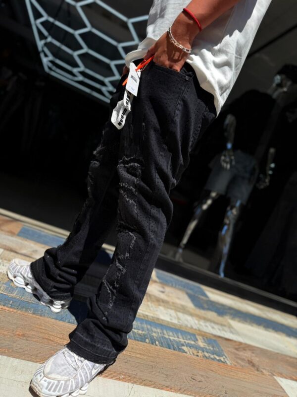 JEANS M-STAR FLARE BLACK BRILLO M3341