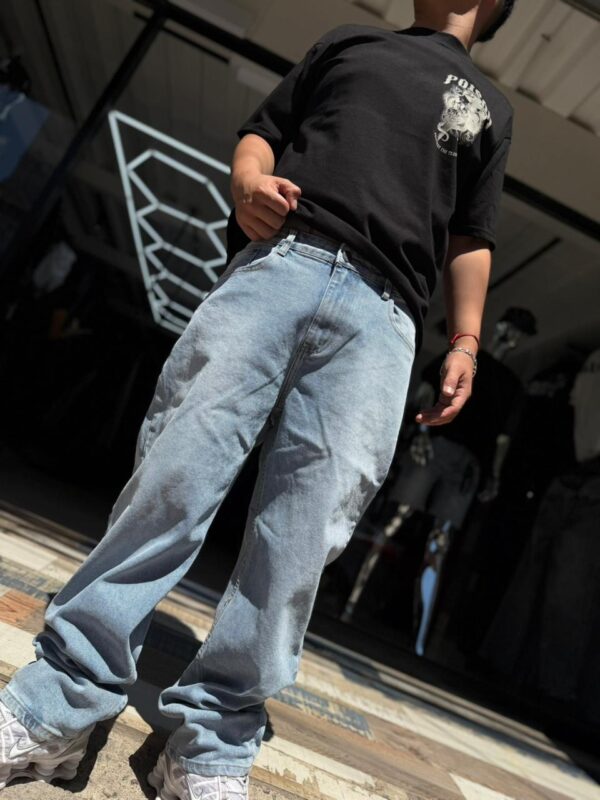JEANS DISEÑO MODA REGULAR FIT CELESTE HK003