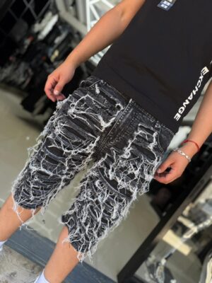 SHORT M-STAR GRIS RASGADO M-9068