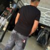 SHORT M-STAR GRIS RASGADO M-9061