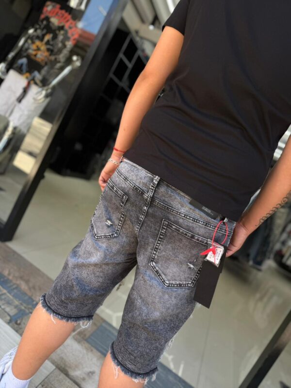 SHORT M-STAR GRIS RASGADO M-9061