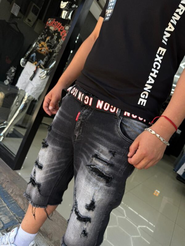 SHORT M-STAR GRIS RASGADO M-9016