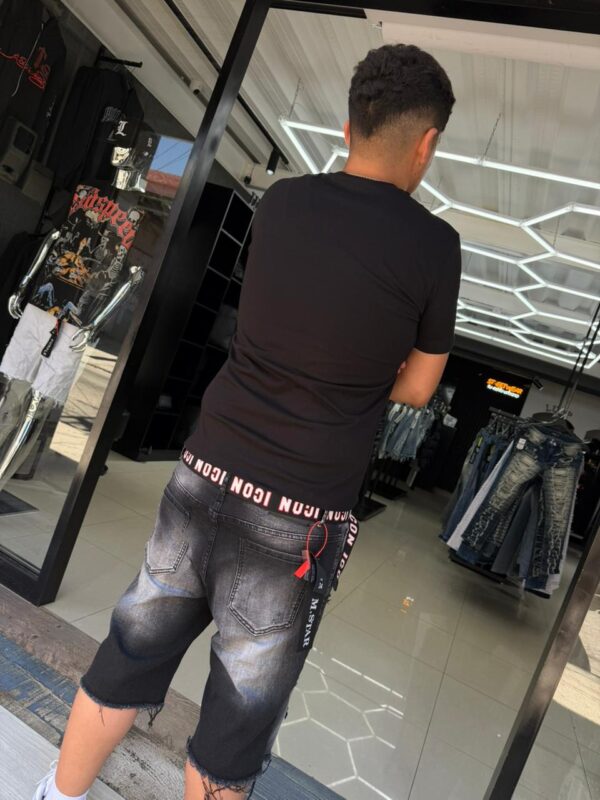 SHORT M-STAR GRIS RASGADO M-9016