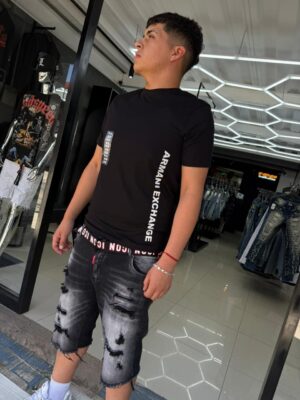 SHORT M-STAR GRIS RASGADO M-9016