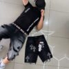 SHORT M-STAR CRUZ BRILLO NEGRO M3337