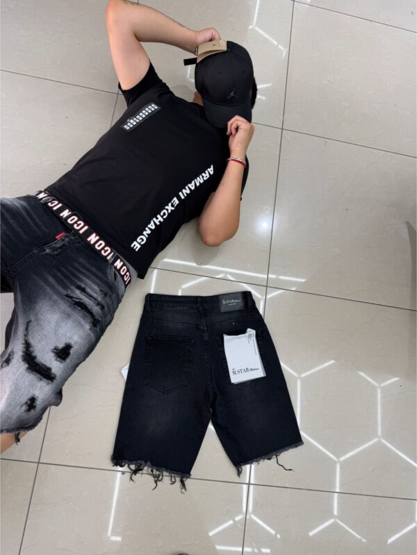 SHORT M-STAR CRUZ BRILLO NEGRO M3337