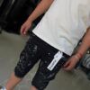 SHORT PURPLE PINTURA-NEGRO MJ054
