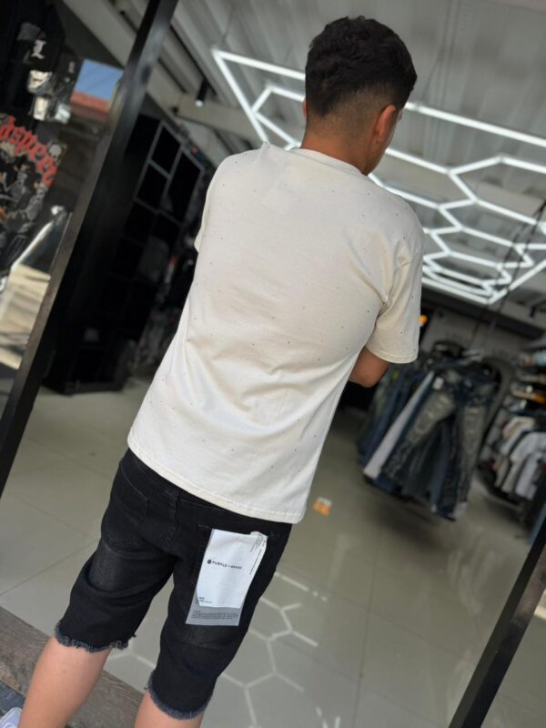 SHORT PURPLE PINTURA-NEGRO MJ054