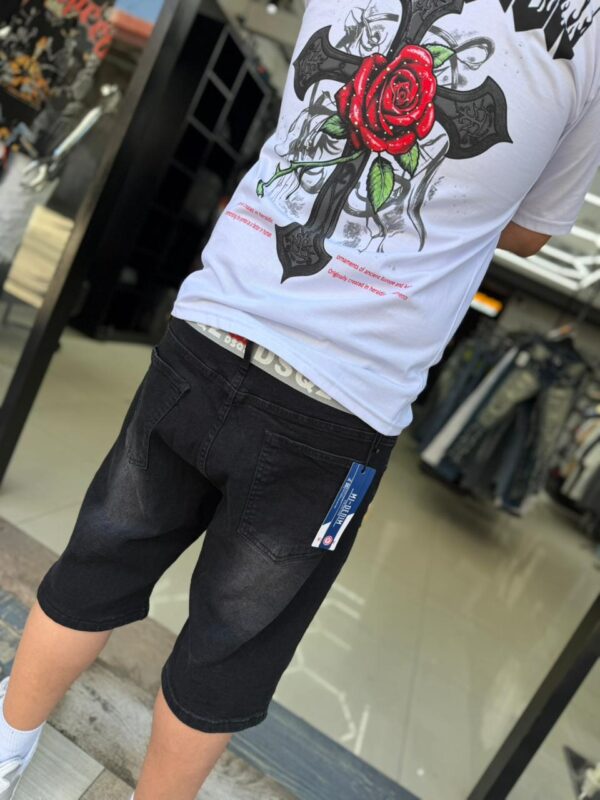 SHORT MJ-DENIM BASICO NEGRO MJT33-1