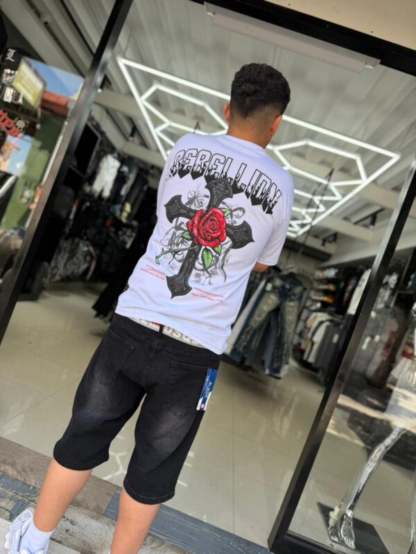SHORT MJ-DENIM BASICO NEGRO MJT33-1