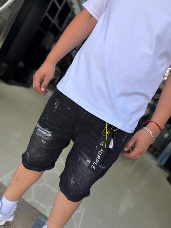 SHORT PURPLE BASICO NEGRO FP014-1