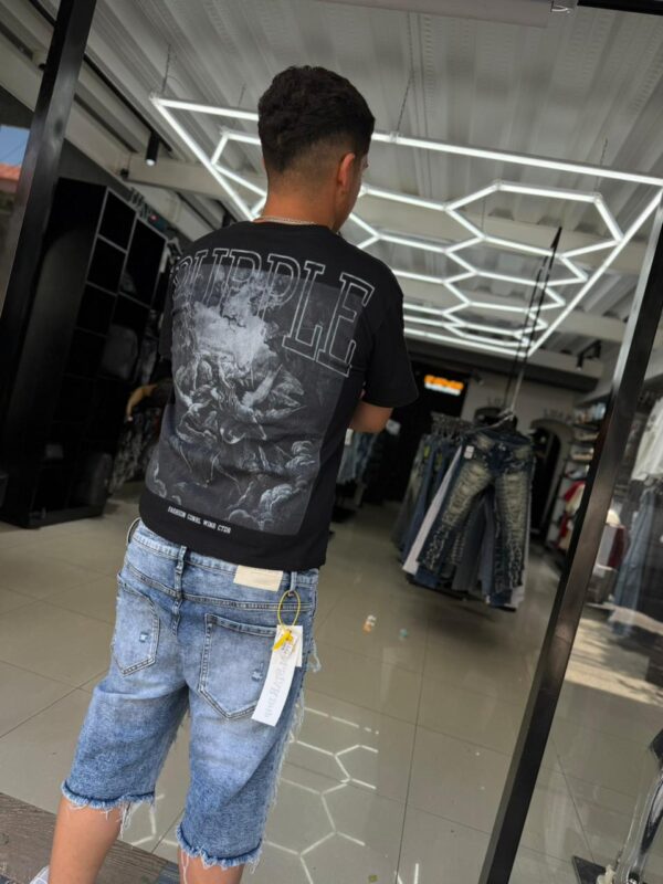 SHORT M-STAR AZUL RASGADO M-9060