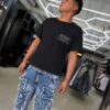 SHORT M-STAR AZUL RASGADO M-9060