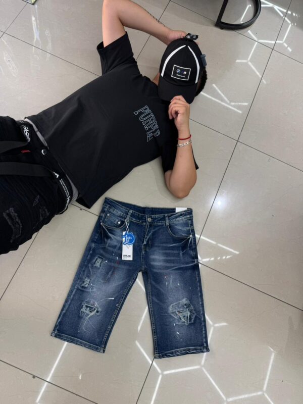SHORT JUNJIE NIÑO AZUL BASICO Y54
