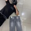 SHORT JUNJIE NIÑO GRIS CLARO BASICO Y54