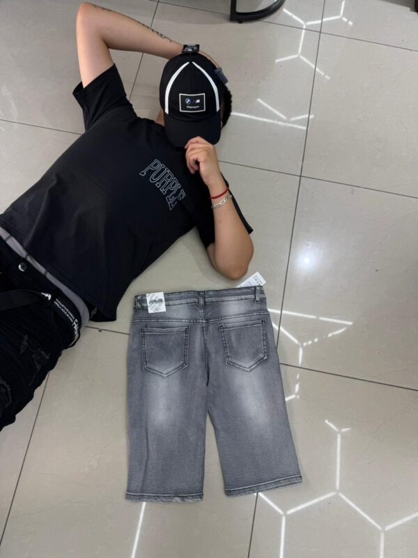 SHORT JUNJIE NIÑO GRIS CLARO BASICO Y54