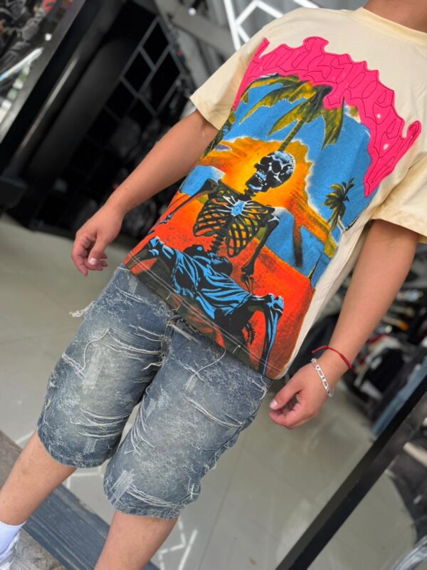 SHORT LOGEQI AZUL RASGADO JH-99086