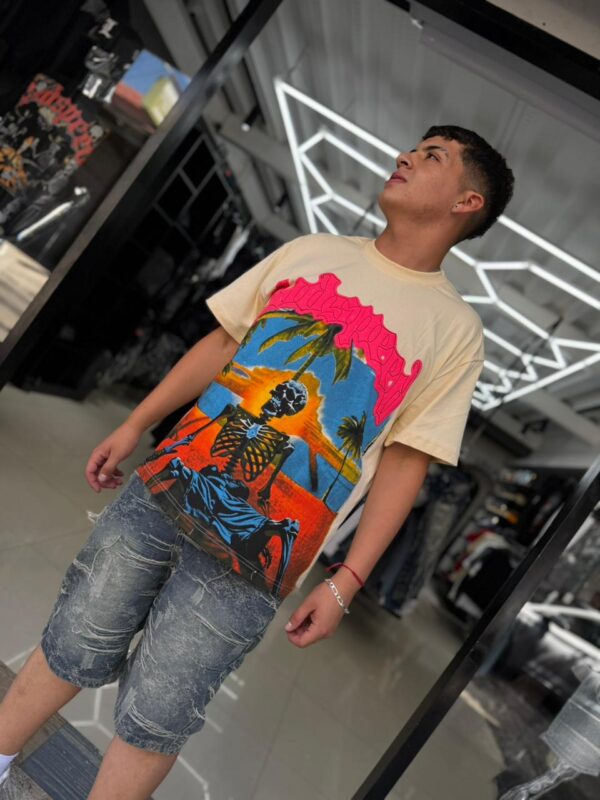 SHORT LOGEQI AZUL RASGADO JH-99086