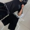 SHORT M-STAR NIÑO-RASGADO NEGRO M-66007