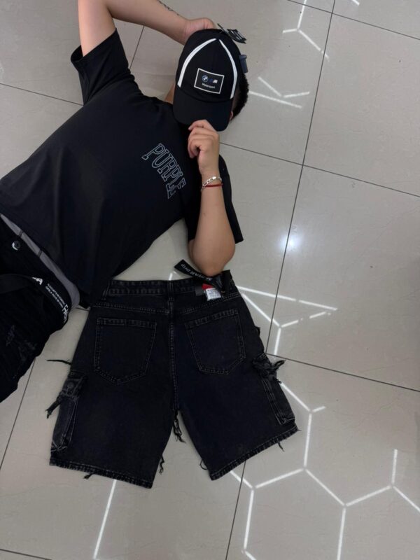 SHORT M-STAR CARGO NEGRO M-9062