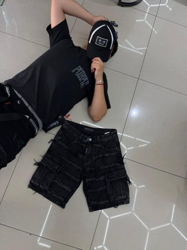 SHORT M-STAR CARGO NEGRO M-9062