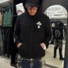 POLERON CHROME HEARTS NEGRO LEGRAS BALNCAS UNISEX