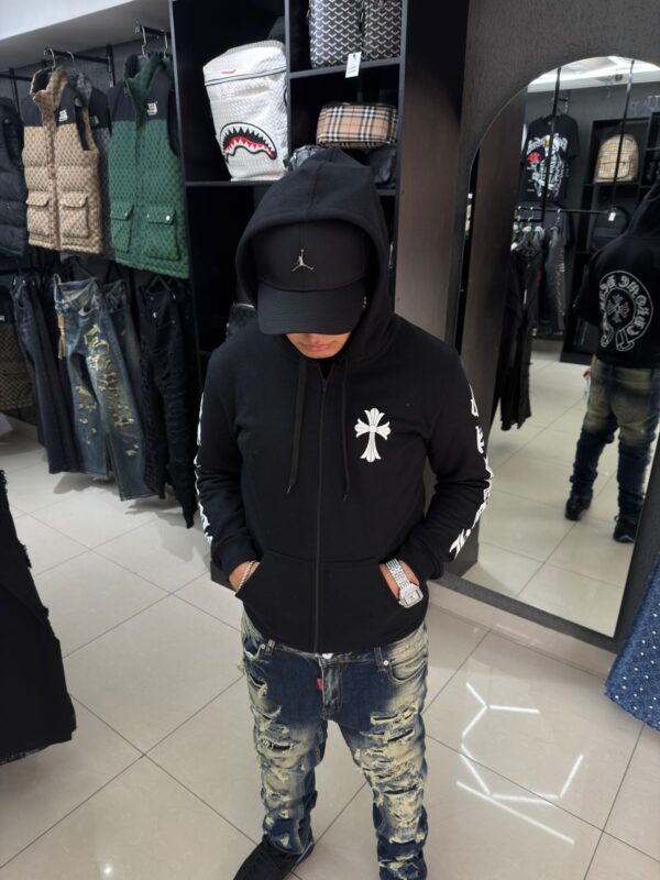POLERON CHROME HEARTS NEGRO LEGRAS BALNCAS UNISEX