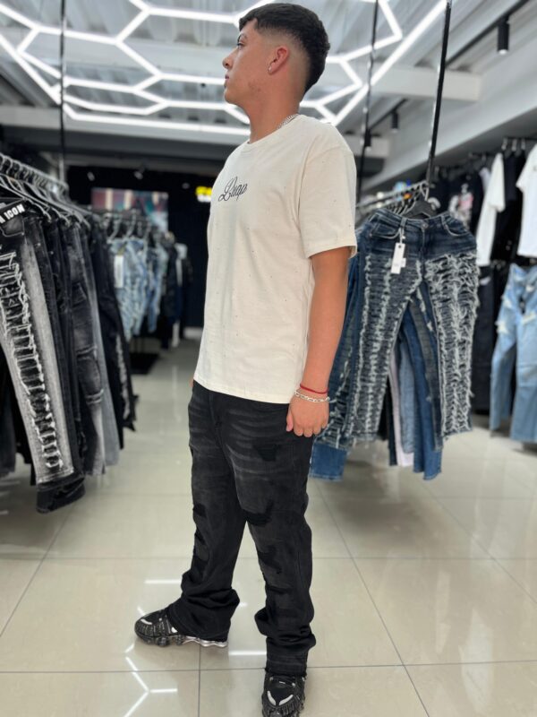 JEANS LOGEQI FLARE BLACK JH-99155