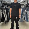 JEANS FASHION NOVA STACKED SKINNY FLARE BLACK GFN13