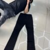 JEANS FASHION NOVA CARGO FLARE BLACK GFN312