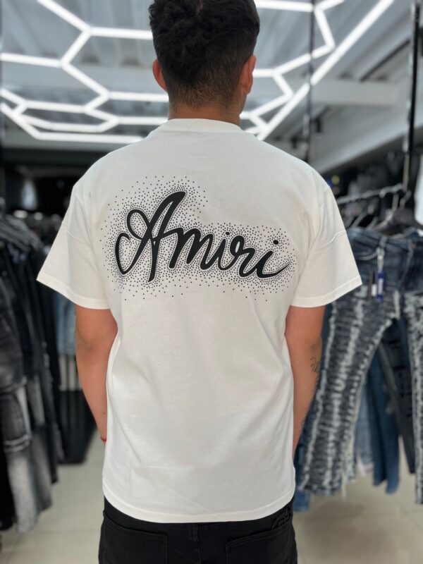 POLERA AMIRI ADIAMANTADA WHITE OVERSIZE JH98002