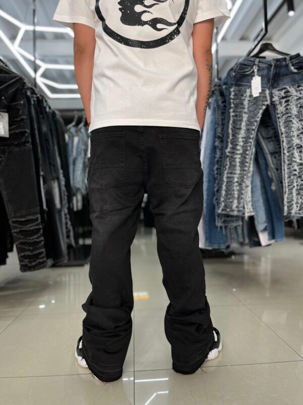 JEANS LOGEQI FLARE DENIM BLACK JH-99156