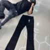 JEANS FASHION NOVA CARGO FLARE BLACK GFN312