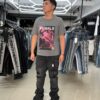 JEANS FASHION NOVA CUFF ME STACKED SKINNY FLARED BLACK WASH ZDF01D330003