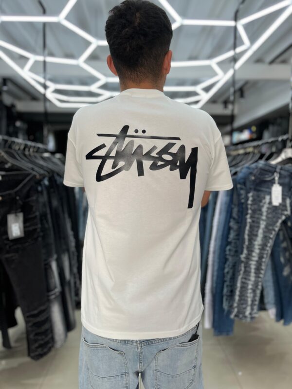 POLERA STUSSY WHITE OVERSIZE JH98002