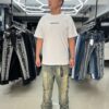 JEANS FASHION NOVA SKINNY SNAP FLARE VINTAGE WASH GFN185AJ
