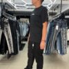 JEANS FASHION NOVA STACKED SKINNY FLARE BLACK GFN13