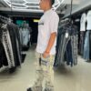 JEANS FASHION NOVA LET’S GO FRAY CARGO SKINNY FLARE LIGHTWASH GL453