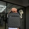 BOLSO LV BLACK CUERO CUADRO GRIS 5175