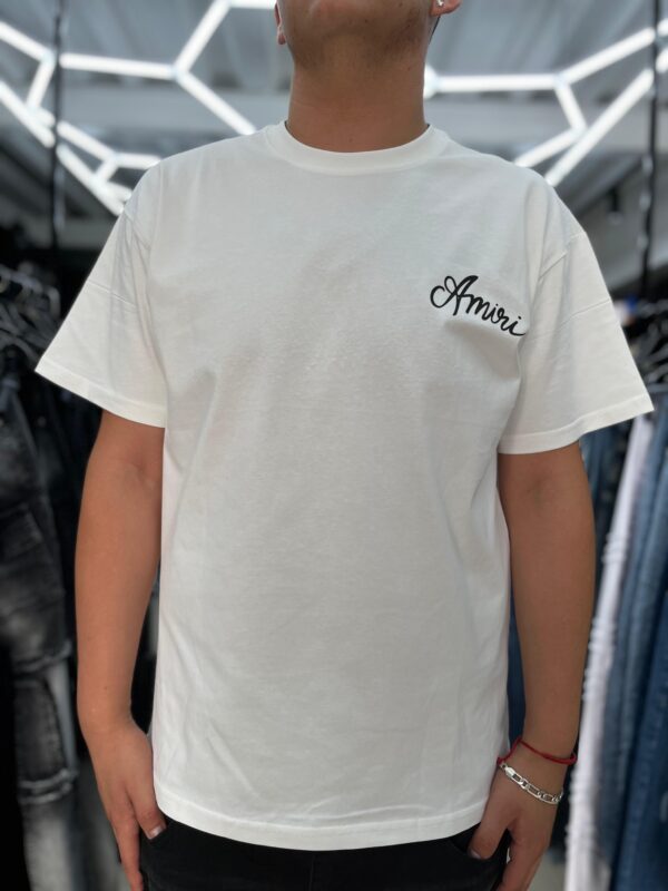 POLERA AMIRI ADIAMANTADA WHITE OVERSIZE JH98002