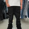 JEANS LOGEQI FLARE DENIM BLACK JH-99156