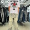 JEANS FASHION NOVA LET’S GO FRAY CARGO SKINNY FLARE LIGHTWASH GL453