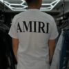 POLERA AMIRI ADIAMANTADO WHITE OVERSIZE
