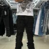 JEANS M-STAR BLACK RASGADO FLARE M-8973