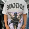 POLERA MIXED EMOTION ANGEL FLECH ADIAMANTADO WHITE OVERSIZE