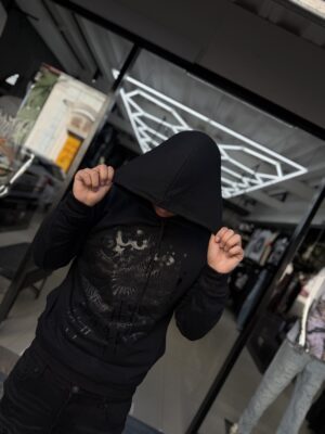 POLERON SPIDER BLACK HOMBRE