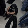 JEANS JUNJIE BLACK NIÑO FLARE X33