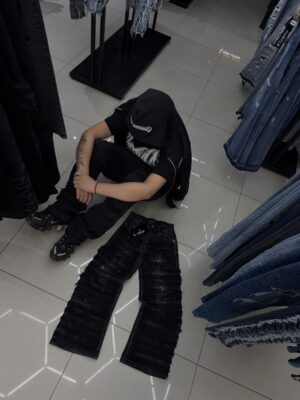 IMG_5014 JEANS JUNJIE BLACK NIÑO FLARE X33