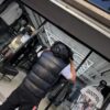 CHAQUETA MJ JEANS ECO CUERO MANGA CORTA BLACK CON PELO HOMBRE